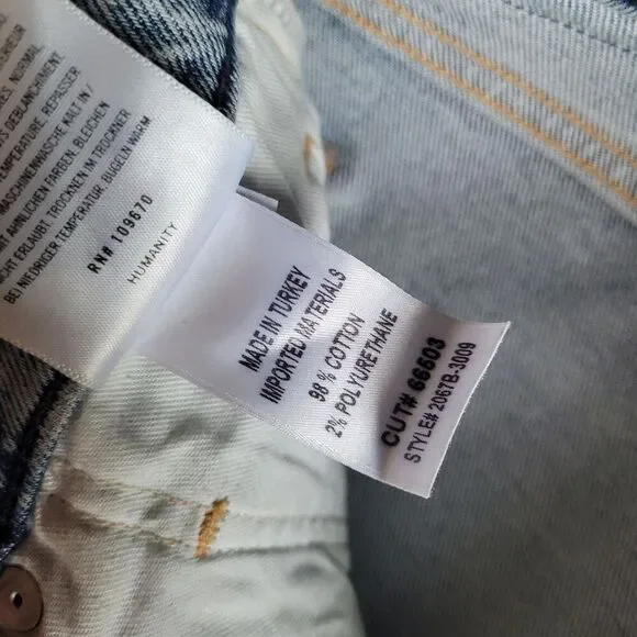 Citizens of Humanity Womens Jeans Size 25 Medium Wash Distressed Racer Mid Rise - Picture 5 of 9